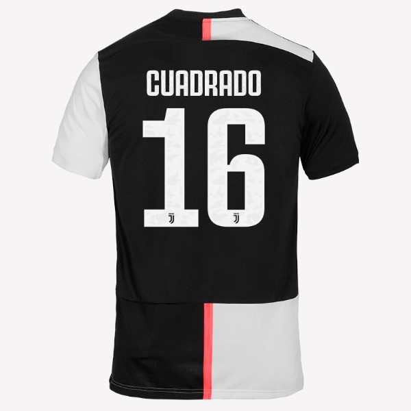Camiseta Juventus NO.16 Cuadredo 1ª Kit 2019 2020 Blanco Negro